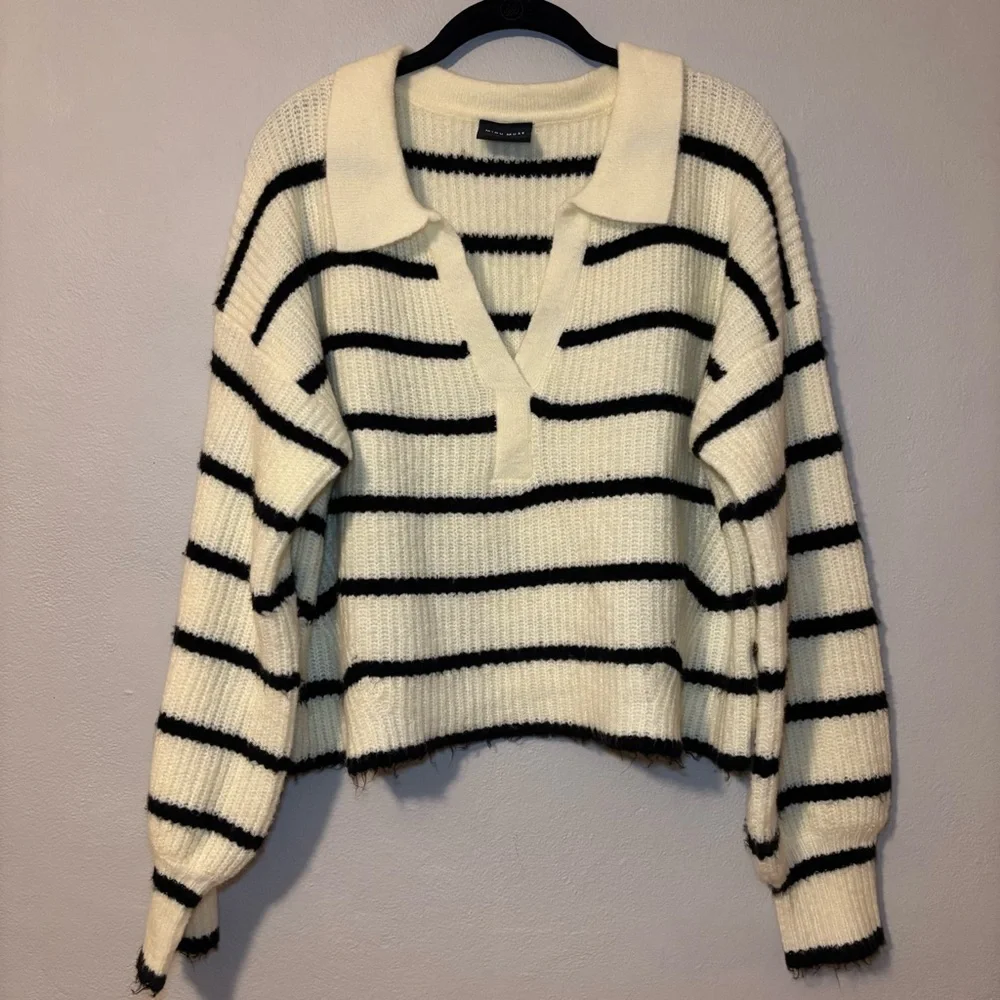 Miou Muse Striped Sweater | Size M - Picture 2 of 9